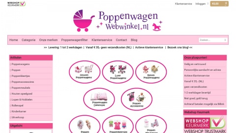 Reviews over Poppenwagen-webwinkel.nl