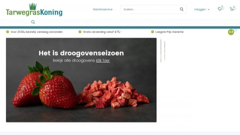 Reviews over Tarwegraskoning.nl