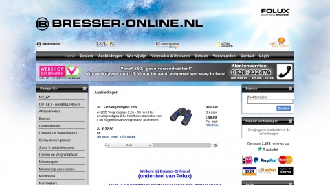 Reviews over Bresser-online.nl