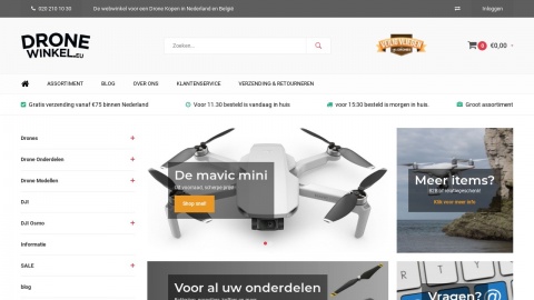 Reviews over Dronewinkel.eu